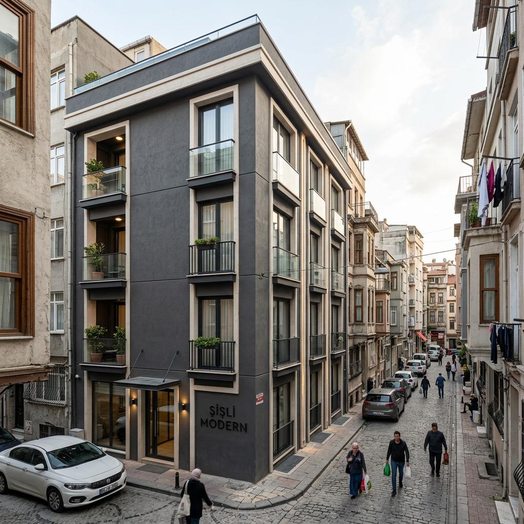 Pera Apartmanı — Şişli, İstanbul kentsel dönüşüm konsept tasarımı